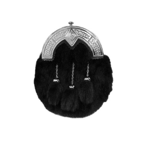 Black-Fur-Dress-Sporran.jpg black fur dress sporran. - Image 1