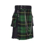 Men's Black and Wallace Hunting Hybrid Kilt - Image 2