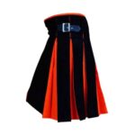 Black & Orange Classic Hybrid Kilt - Image 2