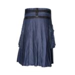 Blue Fashion Utility Kilt With Chains - Image 2