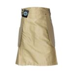 Men's Khaki Utility Kilt with Pockets
