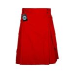 Men's Red Utility Kilt – Bold, Functional, and Stylish