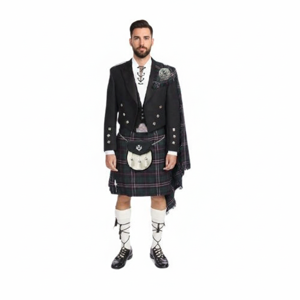 Scottish-Prince-Charlie-Kilt-Outfit.png Scottish Prince Charlie Kilt Outfit - Prince Charles Kilt Outfit - Image 1