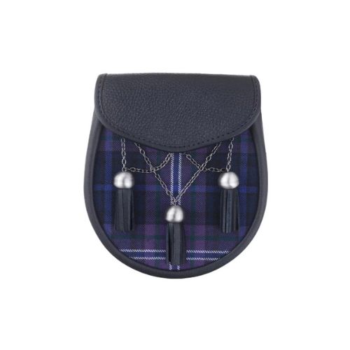 Tartan-Sporran.jpg Hand Made Scottish Tartan Kilt Sporran - Image 1
