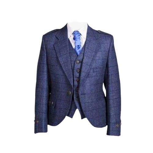 Tweed-Argyll-Jacket.jpg Stylish Tweed Argyll Jacket with Vest - Image 1