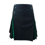 Black Green Hybrid Utility Kilt