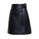 Women’s Black Leather Kilt