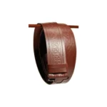 brown embossed belt kilt-