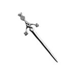 Deluxe Claymore Sword Thistle Head Kilt Pin